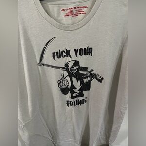 F@ck your feelings t-shirt grim reaper size XXXL